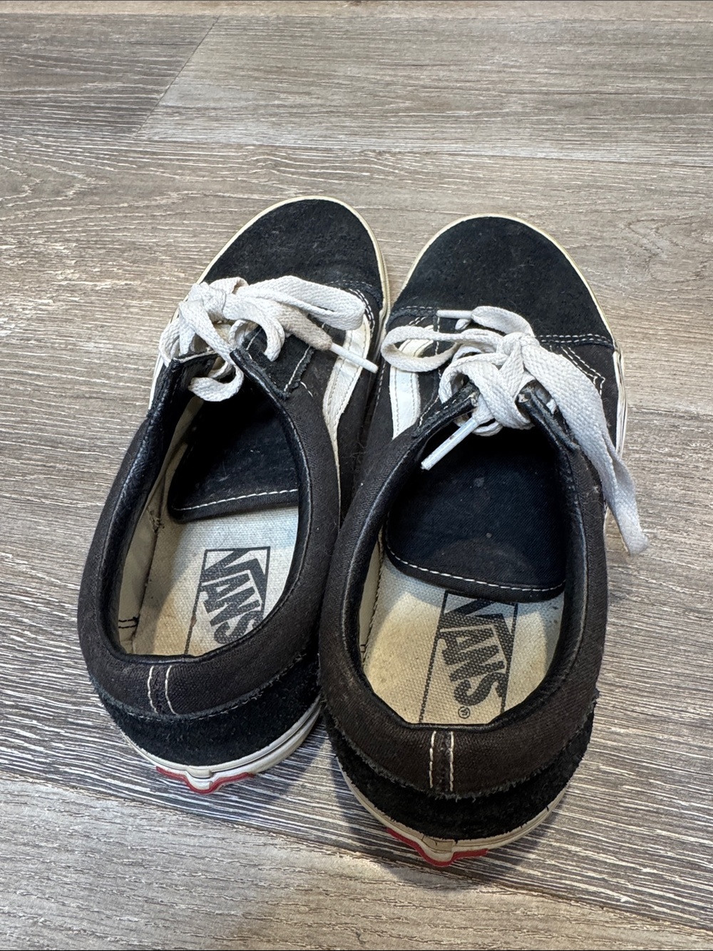 Vans Black and White Low-Top Skate Sneakers - Picture 2 of 5